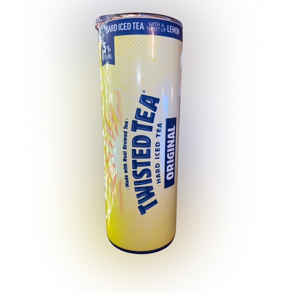 Twisted Tea Hard Iced Tea Can 20oz Hot/Cold Tumbler with Metal Straw
